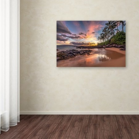 Trademark Fine Art Pierre Leclerc 'Hawaiian Sunset Wonder' Canvas Art, 12x19 PL0216-C1219GG